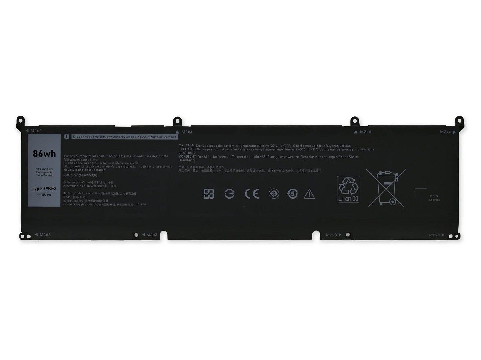 RETRO Dell 69KF2 Muadil Notebook Bataryası - 6 Cell Outlet