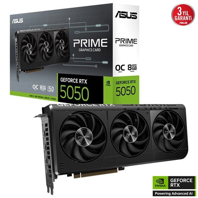 Asus GeForce RTX 5050 8GB Prime OC GD6 128Bit