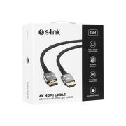 S-link HDMI Kablo Siyah (15m) 4K