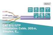 Digitus Cat6 Mor UTP Top Kablo Saf Bakır (305m)