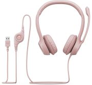 Logitech H390 Kablolu Kulaklık Pembe 981-001281