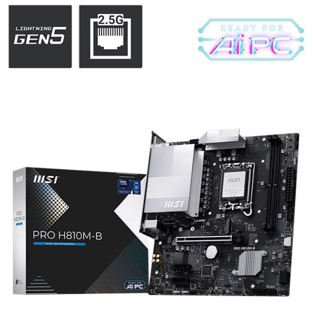 MSI Pro H810M-B DDR5 1851P Hdmi Dp