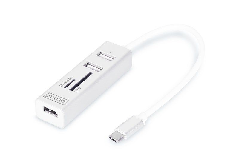 Digitus DA-70243 TypeC to 3 Port USB2.0-Kart Okycu