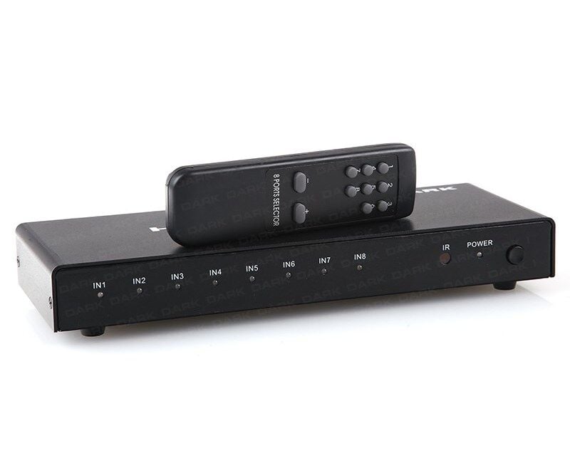 Dark (DK-HD-SW8X1) 8/1 Kumandalı FHD HDMI Switch
