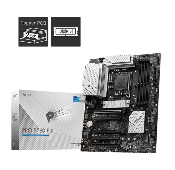 MSI Pro B760-P II D5 1700P Hdmi Dp Type-C