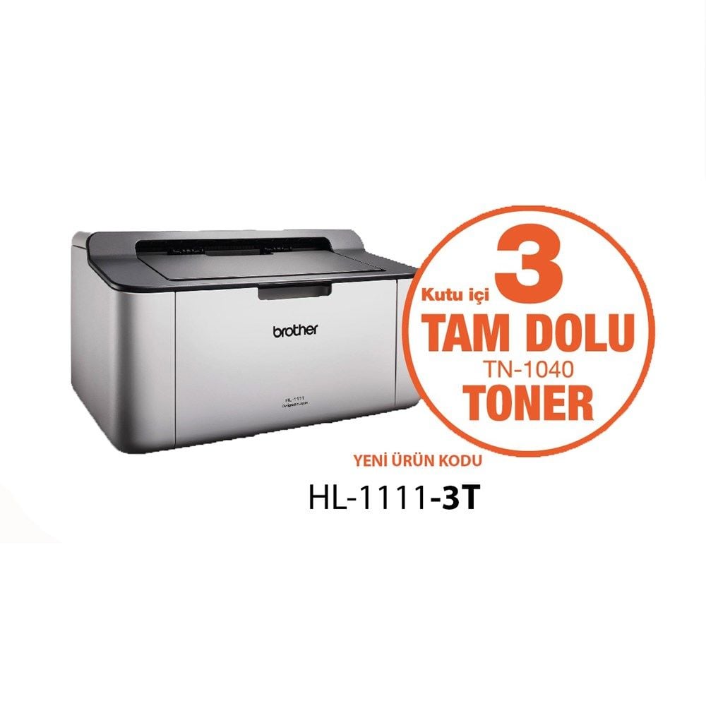 Brother HL-1111-3T Mono Laser Yazıcı