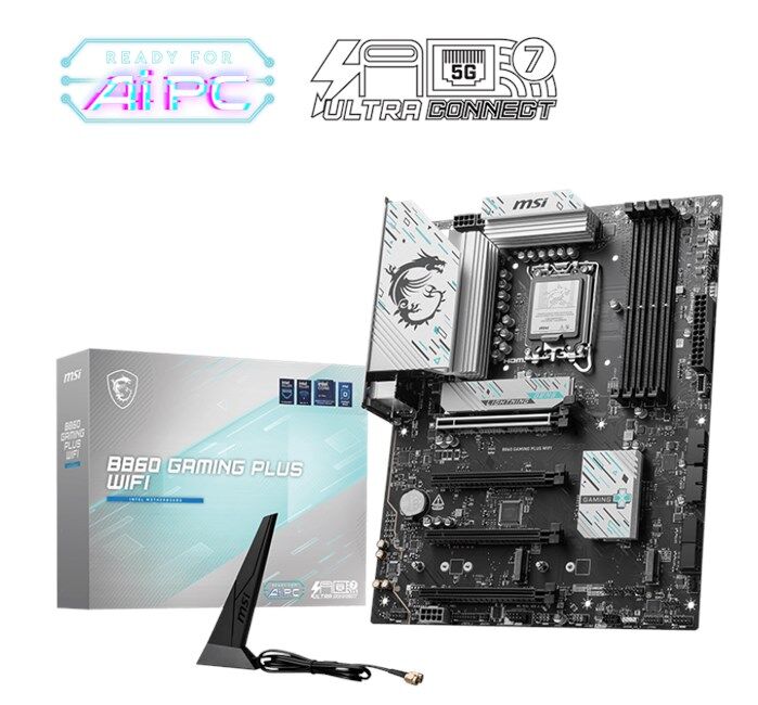 MSI B860 Gaming Plus Wifi D5 1851P Hdmi Dp Type-C