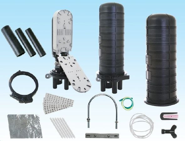 HCS Fiber Optik Yer Altı Ek Kutusu 6 Kasetli