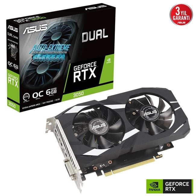 Asus GeForce RTX 3050 6GB Dual OC 96Bit